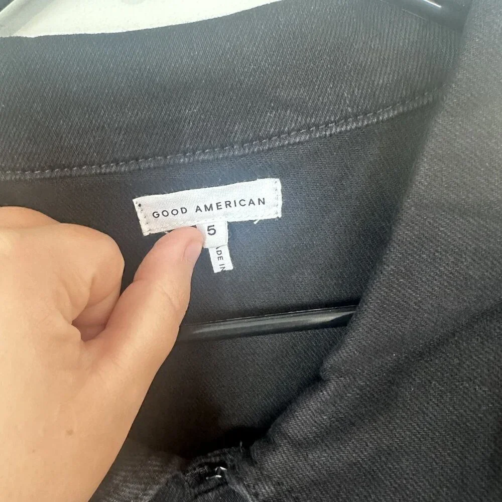 NWT Good American Black Fit For Success Jumpsuit - Size 5 (2XL)